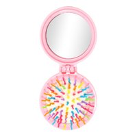 Genérico - Set 8 Cepillos Arcoiris Plegable Con Espejos Niñas Lau
