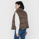 thumbnail image 2 of Parka Mujer Sin Mangas Reversible Café/Ecru Corona, 2 of 5