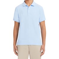 Polo Izod De Manga Corta En Piqué Para Hombre, Color Azul Claro, Talla 34-35