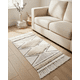 thumbnail image 1 of Alfombra de Lino Bajada de Cama estilo Boho medida 60 cm x 90 cm, 1 of 6