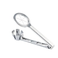 Xusx111 - Mejores Utensilios De Acero Inoxidable Cortador De Cuña Cortador De Huevos, Divide Huevos Hervidos Duros En 6 Segmentos Iguales En Una Acción