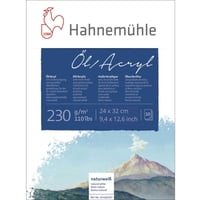 Block Óleo Y Acrílico De Tela Hahnemuhle 230Gr 10Hjs 24X32Cm