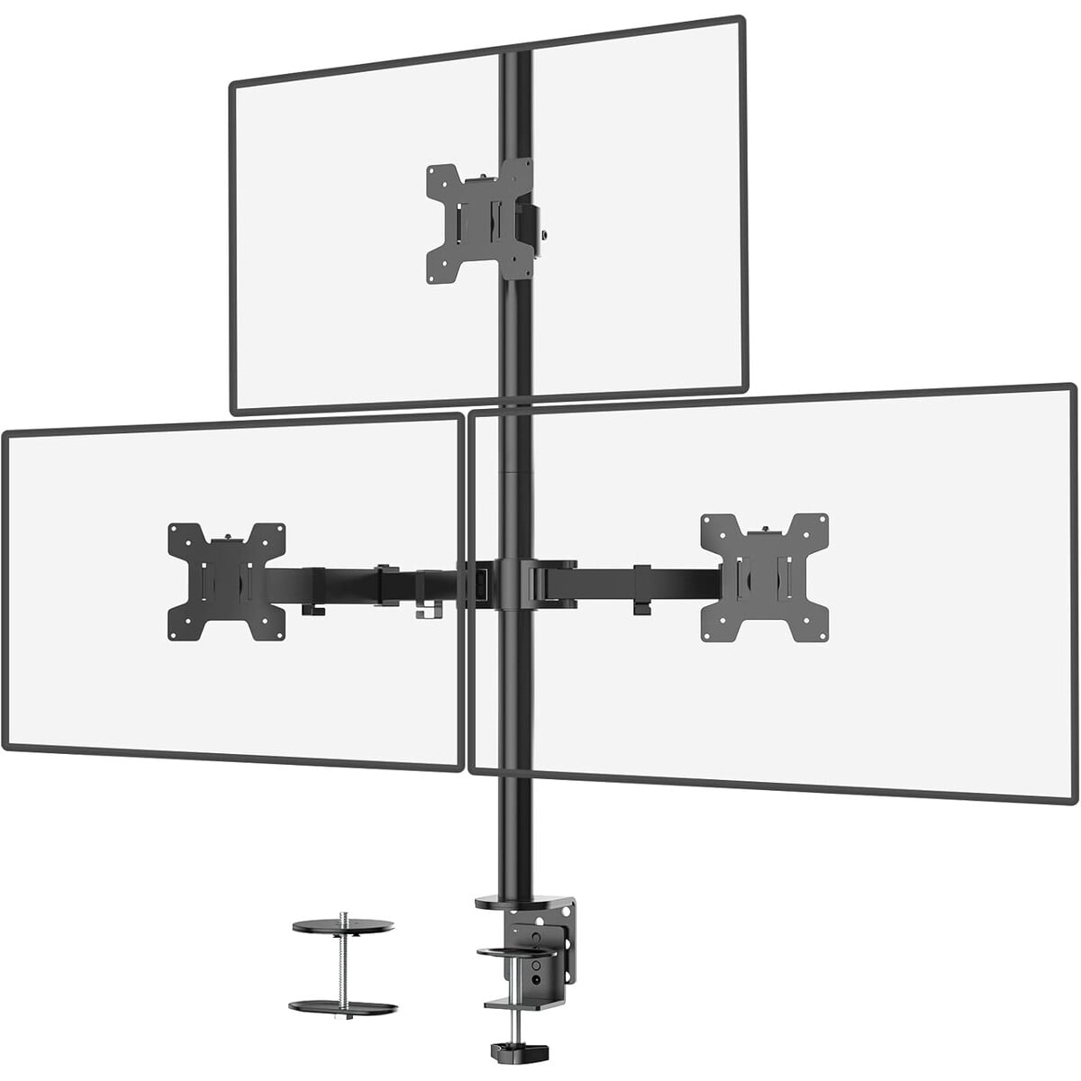 Soporte Triple Monitor Wali M003 1327 10kg Vesa 75x75 100x100