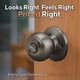 thumbnail image 2 of Pomo de puerta Copper Creek Colonial Privacy, níquel envejecido, 2 of 7