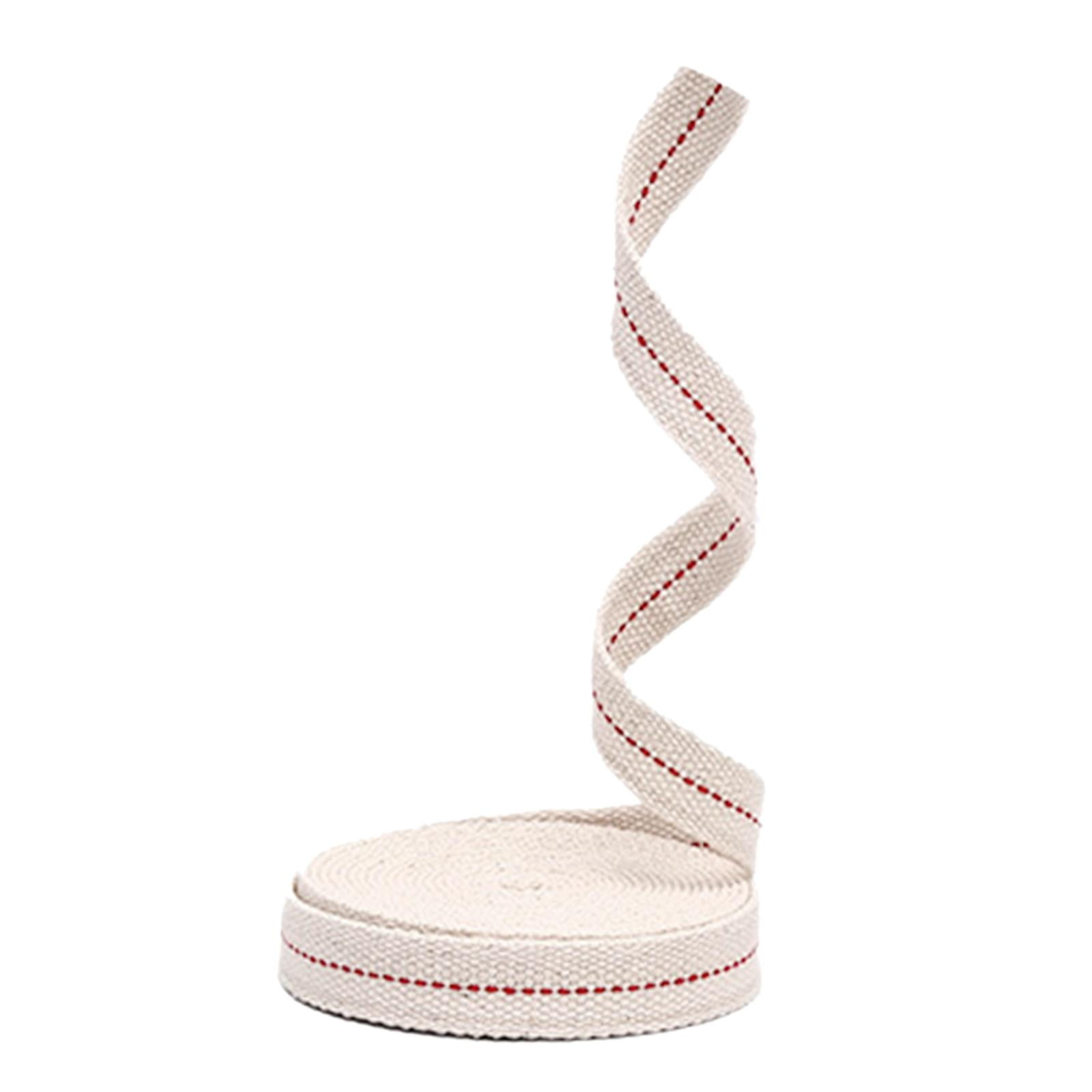 Ioensy - Rollo De Mecha Para Lámpara De Aceite De 6,5 Pies, Lámparas De Aceite Planas, Mechas Para Velas, 2,5 Cm