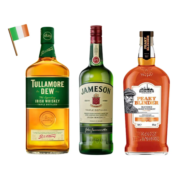Tripack 3x Irish Whisky - Mix - 750ml