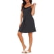 thumbnail image 4 of INSPIRE CHIC Camisón de Mujer con Encaje y Escote en V, Tirantes Ajustables, Ropa de Dormir de Seda, Camisón hasta la Rodilla, Talla L, Lunares, 4 of 6