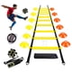 thumbnail image 1 of Kit Entrenamiento Agilidad Futbol Escalera Conos Cuerda 31 Piezas Amarillo Novystor Equipamiento Accesorios Modelo KIT-023, 1 of 9