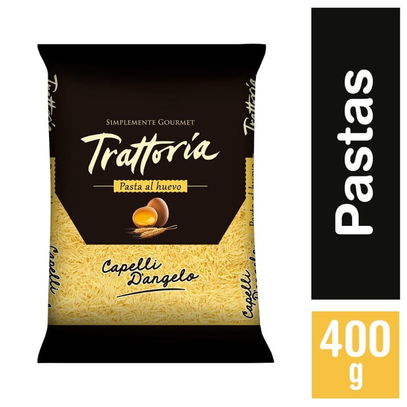 Fideo Pasta Al Huevo Capelli D'angelo Bolsa 400 g Trattoria