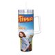 thumbnail image 2 of Bibi y Tina Vaso aislado de acero inoxidable con asa, diseño temático, regalo para familia, amigos y fans; incluye pajita y encaja en el portavasos estándar, 40 oz, 2 of 6