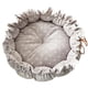 thumbnail image 3 of Cama mullida para perros y , alfombrilla ajustable cálida, suministros para perros y medianos, forma forma forma , ligera, cómoda para invierno, - punto gris claro, 3 of 5