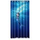 thumbnail image 1 of Cortina de ducha de sirena, juego de cortina de baño con ganchos, tamaño 36 x 72 pulgadas, 1 of 3