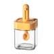 thumbnail image 1 of Tarro De Especias Suministros De Cocina Mini Contenedor De Conservación Transparente Tarro De Condimento Amarillo, 1 of 4