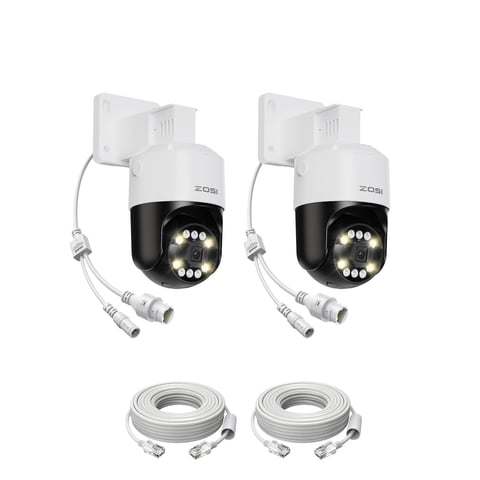 Cámara De Seguridad Zosi C296 5Mp 3K Poe Pt Outdoor Con Detección De Ia