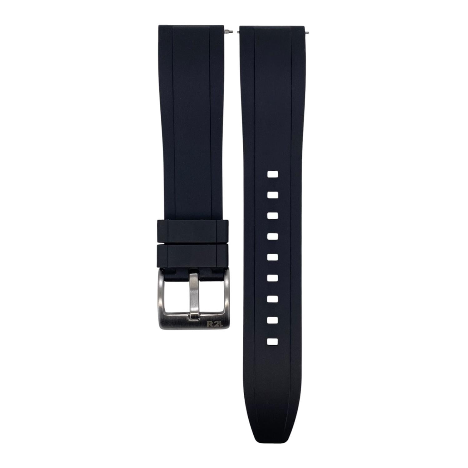 Correa Reloj Caucho R24 Zn9 Colores 20mm 22mm 24mm 26mm Negro 20