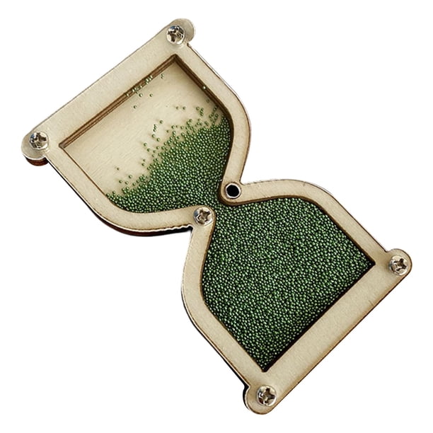 Juguete de reloj de arena de madera para niños pequeños, educación de la primera infancia, rompecabezas sensorial para niños mayores de 3 años, regalo , verde Grün-
