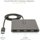 thumbnail image 2 of Adaptador StarTech USB 3.0 a 4 HDMI 1080p Windows, 2 of 3