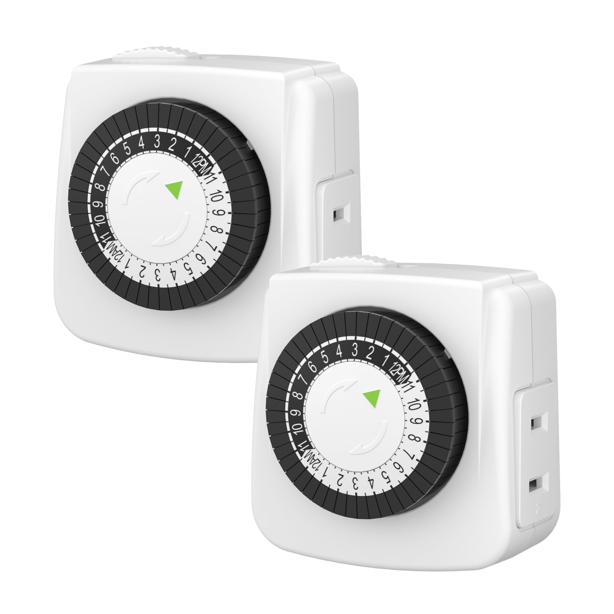 Temporizador Mecánico Bn-link De 24 Horas, 2 Puntas, Paquete De 2 Unidades Para 125 V