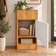 thumbnail image 1 of Velador Angosto con Puerta y Nichos Madera Blanco 30x30x66 cm, 1 of 6