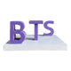 thumbnail image 1 of Estatua Texto Decorativo BTS Y ARMYS Invertido (CLIP), 1 of 3