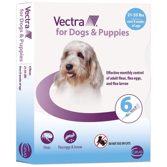 Tratamiento antipulgas Vectra para perros medianos 9,5-25 kg, suministro para 3 meses