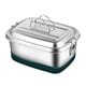 thumbnail image 3 of Caja De Almuerzo De Acero Inoxidable 304 Bento Box Contenedor De Comida 1200ml 2 Tier 2, 3 of 3