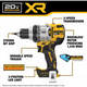 thumbnail image 4 of Taladro Percutor Dewalt Dcd1007b 20v Xr sin bateria, 4 of 6