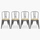 thumbnail image 1 of Pack Silla Tolix Asiento Madera x4 Metal, 1 of 6