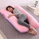 thumbnail image 2 of Almohada para embarazadas, almohada en forma de U desmontable y lavable, cojín grande, almohada de cintura, 2 of 5