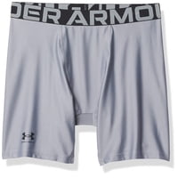 Pantalones Cortos Under Armour Heatgear Armour X-Small Para Niños, Acero/Negro