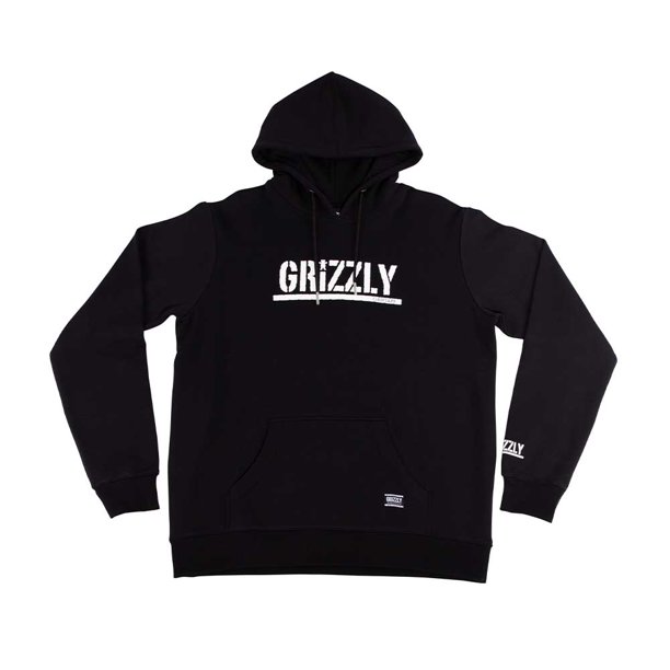 Polerón Hombre Grizzly Griptape Print Stamped Negro