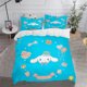 thumbnail image 1 of v2089 Bed Sheets Cinnamoroll Duvet Cover Anime Cartoon Children King Size Set Comforter Bedding Quilt Grade A Printed Queen Twin 3-Piece Bedding Set (1 Duvet Cover + 2 Pillow Shams) Bed Sheets ju2089, 1 of 5