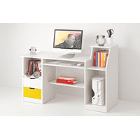 Spacehome - Escritorio Con Gaveta Para Computador Blanco