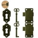 thumbnail image 2 of 2 juegos de cerraduras para puertas de armarios antiguos, cerraduras para armarios, cerraduras para muebles antiguos con llave para buzones, taquillas, armarios y cajas de herramientas., 2 of 8