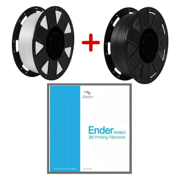 Pack Filamento 3D PLA Negro + Blanco 1kg | Filamentos