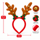 thumbnail image 2 of X12 Cintillo Diadema Navidad Cuernos De Reno 28cm, 2 of 5