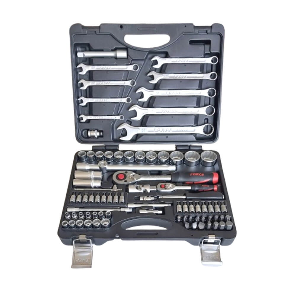 Juego De Dados Poligonales Force De 1/4 Y 1/2 - 82 Piezas