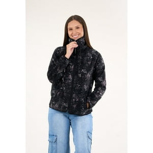 Polemic - Poleron Polar Mujer Procesado Full Zipper Print Vw8762