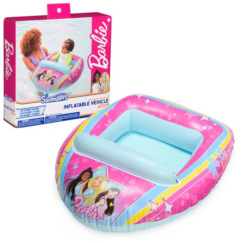 Bote Acuático Inflable Swimways Barbie Para Niños Mayores De 3 Años