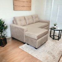 Muebles Mpr - Sofá Intecambiable Azalea Felpa Beige