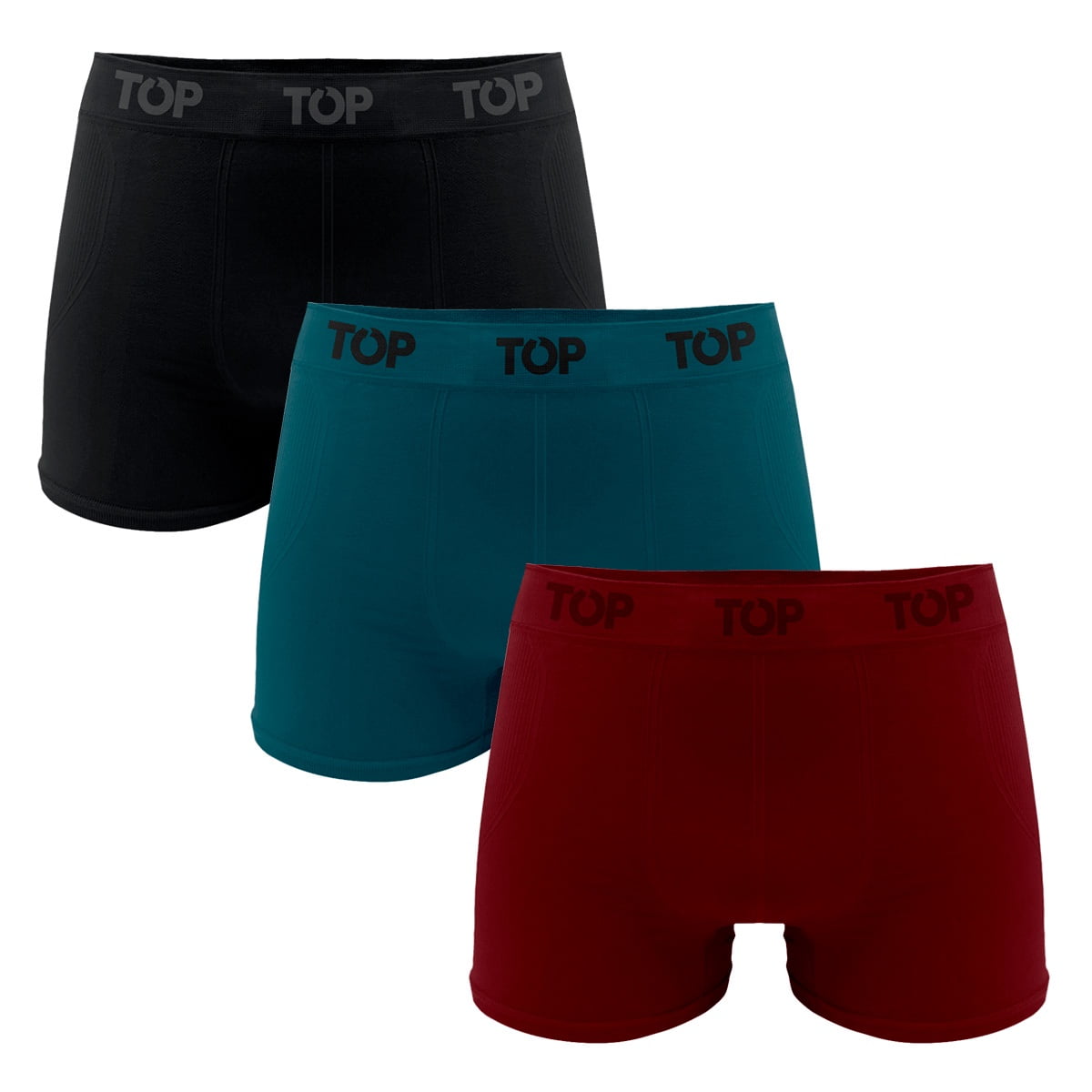 Top - Bóxer Medio Microfibra Sin Costuras Pack 3 C6