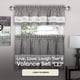 thumbnail image 2 of Juego de cortinas para ventana ACHIM Tier and Valance Live Love Laugh, 2 of 6