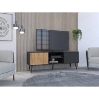 Tuhome - Rack Tv 65"" Funes Eco 150 Wengue 55X150X40 Cm