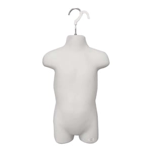 Bothyi - Maniquí De Exhibición De Medio Cuerpo Para Niños, Modelo Blanco Para Abrigos, Camisas, Camisetas, 46Cm