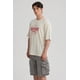 thumbnail image 4 of Polera Hombre Texto Frontal Beige, 4 of 8