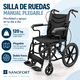 thumbnail image 2 of Silla De Ruedas Plegable Nanofort Estándar Con Freno Soporta 120 Kilos, 2 of 8