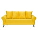 thumbnail image 1 of Sofa Lua 3c Felpa 20 Amarillo, 1 of 4
