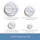 thumbnail image 4 of Tapas Elásticas De Silicona Paquete De 4 Reutilizables Para Alimentos, 4 of 9