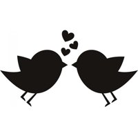 Rienda Libre Graphics - Decomural Love Birds Cute Animals Ws-18301