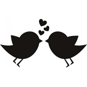 Rienda Libre Graphics - Decomural Love Birds Cute Animals Ws-18301